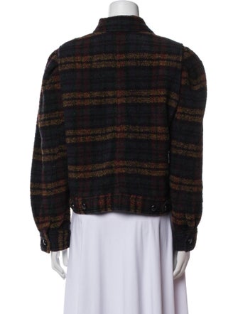 Étoile Isabel Marant Wool Plaid Print Jacket