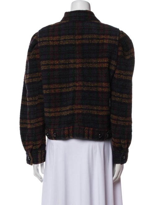 Étoile Isabel Marant Wool Plaid Print Jacket