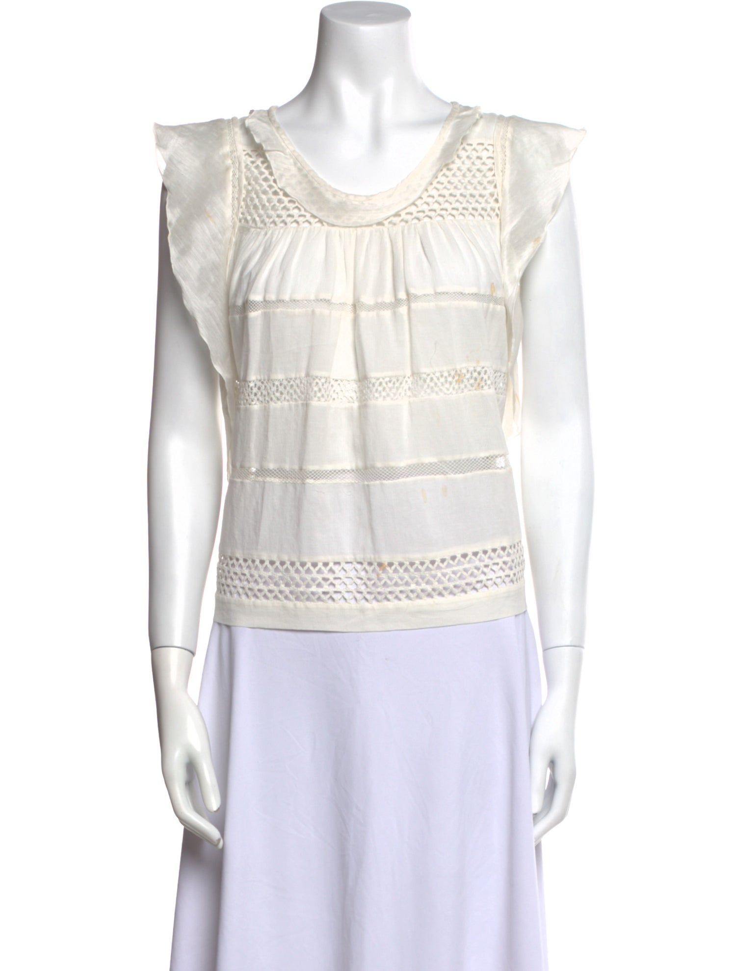 Étoile Isabel Marant Scoop Neck Short Sleeve Top