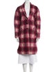 Étoile Isabel Marant Plaid Print Faux Fur Jacket