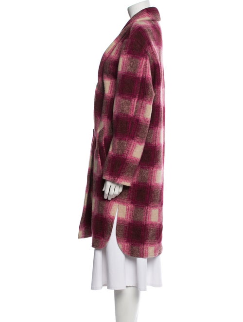 Étoile Isabel Marant Plaid Print Faux Fur Jacket