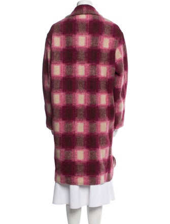 Étoile Isabel Marant Plaid Print Faux Fur Jacket