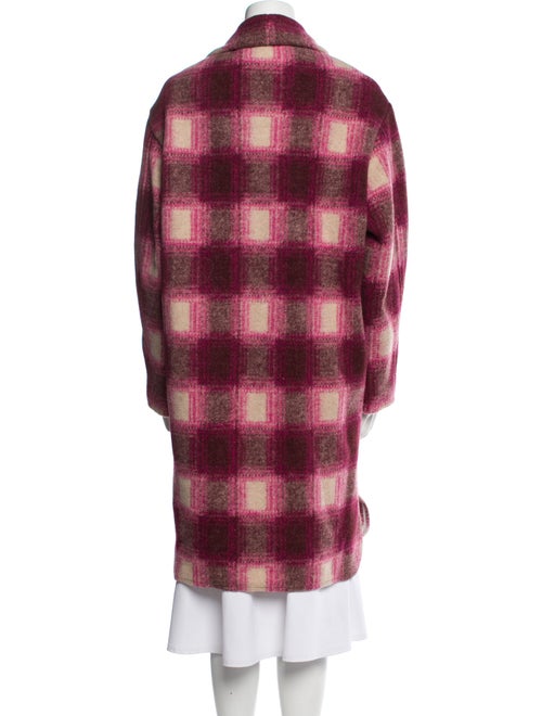 Étoile Isabel Marant Plaid Print Faux Fur Jacket