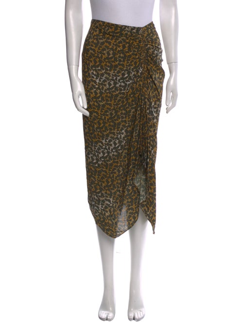Étoile Isabel Marant Animal Print Midi Length Skirt