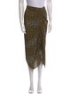 Étoile Isabel Marant Animal Print Midi Length Skirt