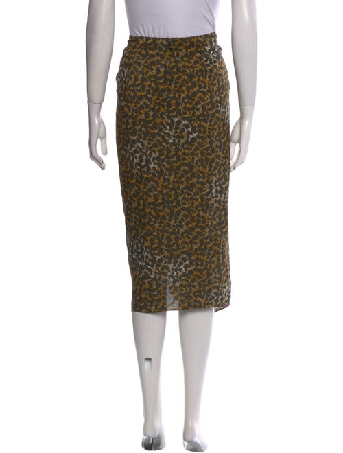 Étoile Isabel Marant Animal Print Midi Length Skirt