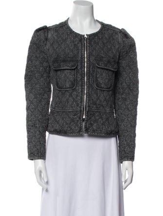 Étoile Isabel Marant Tweed Pattern Denim Jacket