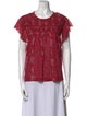 Étoile Isabel Marant Lace Pattern Crew Neck Blouse