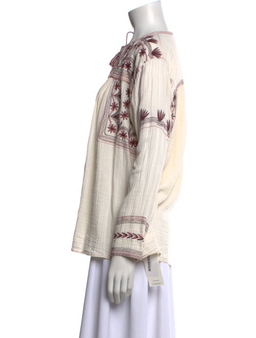 Étoile Isabel Marant Printed V-Neck Blouse