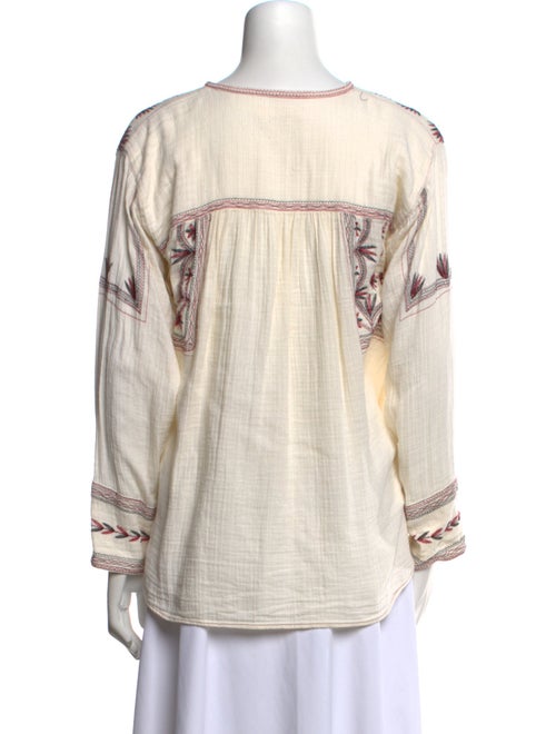 Étoile Isabel Marant Printed V-Neck Blouse