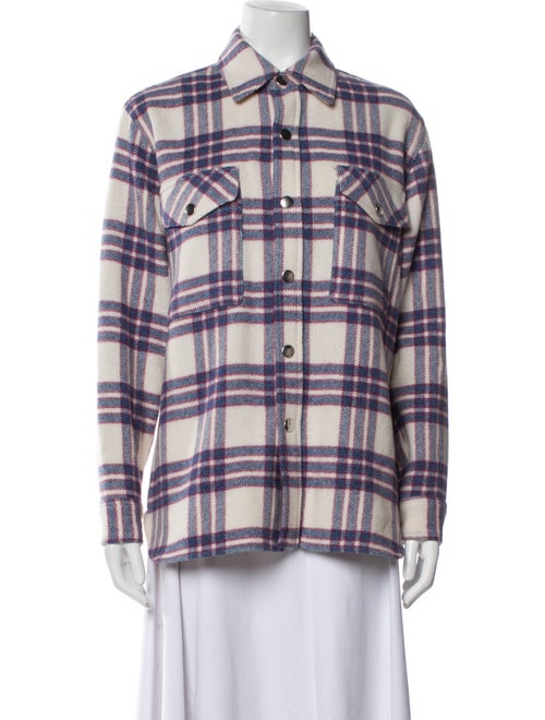 Étoile Isabel Marant Virgin Wool Plaid Print Blazer