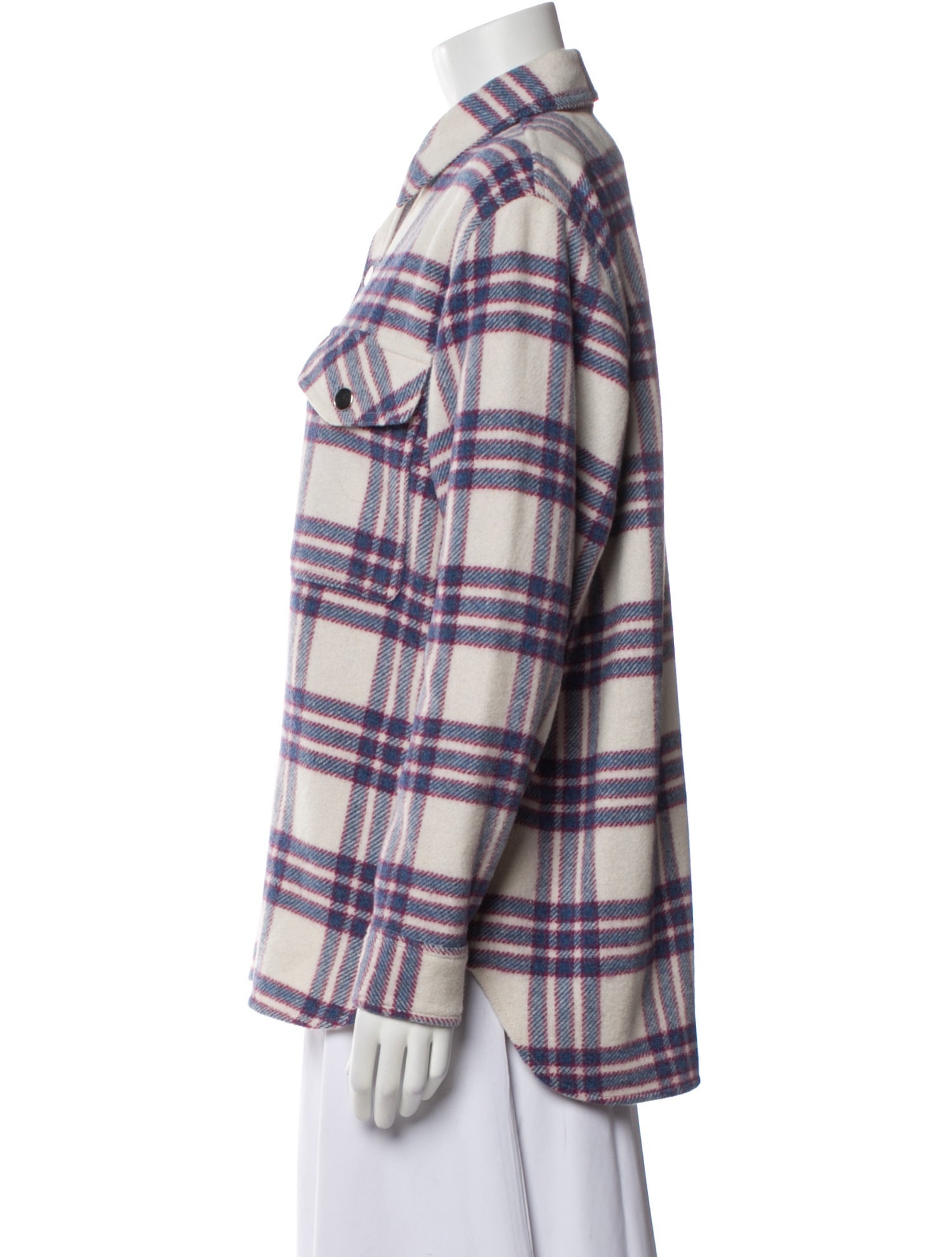Étoile Isabel Marant Virgin Wool Plaid Print Blazer