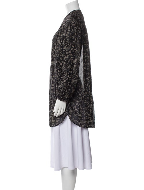 Étoile Isabel Marant Floral Print Mock Neck Tunic
