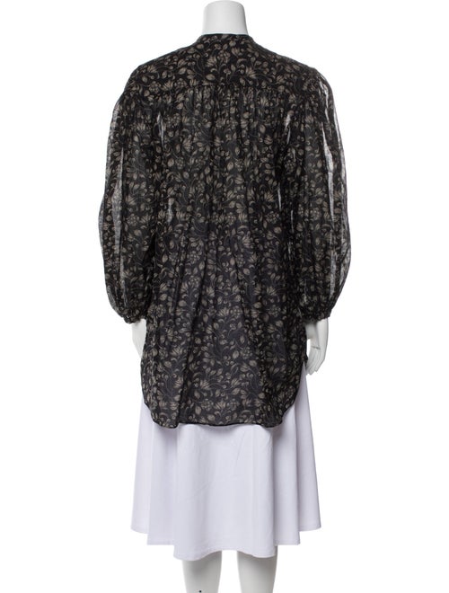 Étoile Isabel Marant Floral Print Mock Neck Tunic