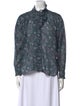 Étoile Isabel Marant Floral Print Mock Neck Blouse