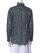 Étoile Isabel Marant Floral Print Mock Neck Blouse