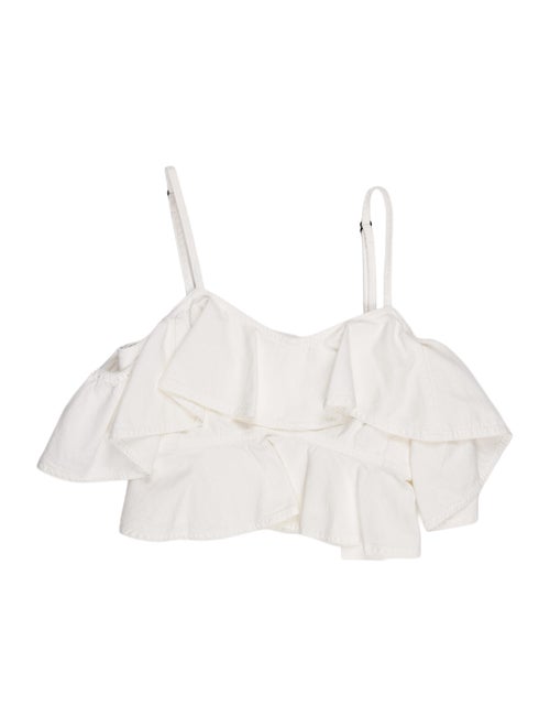 Étoile Isabel Marant Square Neckline Sleeveless Crop Top