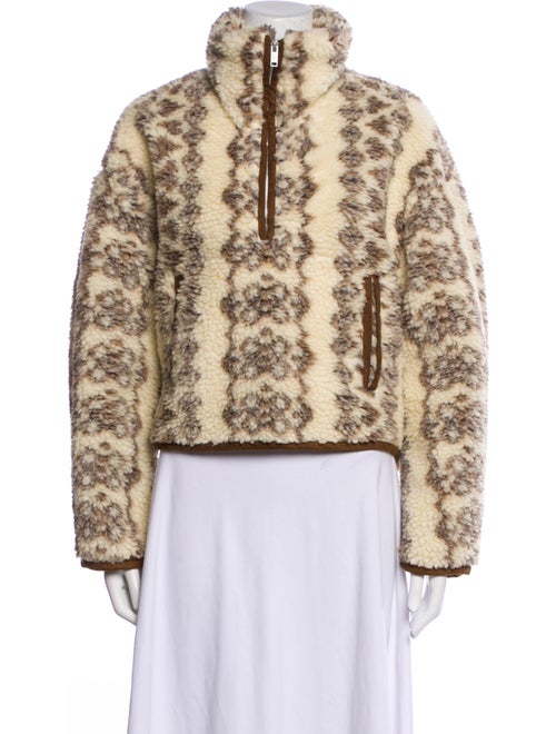 Étoile Isabel Marant Printed Faux Fur Jacket