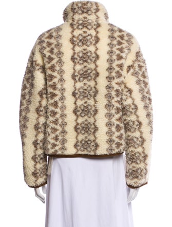 Étoile Isabel Marant Printed Faux Fur Jacket