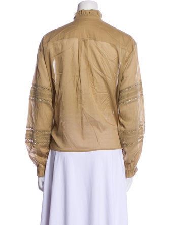 Étoile Isabel Marant Mock Neck Long Sleeve Blouse