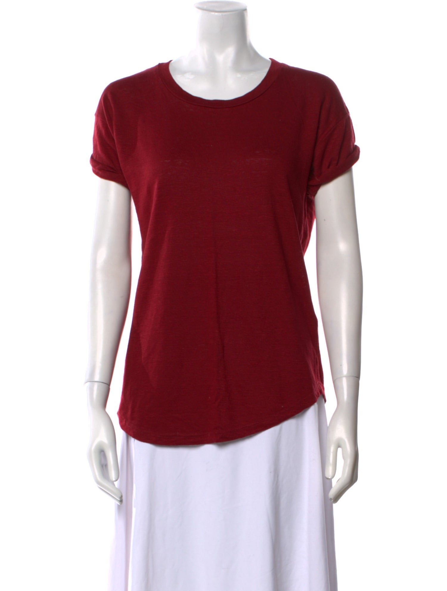 Étoile Isabel Marant Linen Scoop Neck T-Shirt