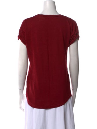 Étoile Isabel Marant Linen Scoop Neck T-Shirt