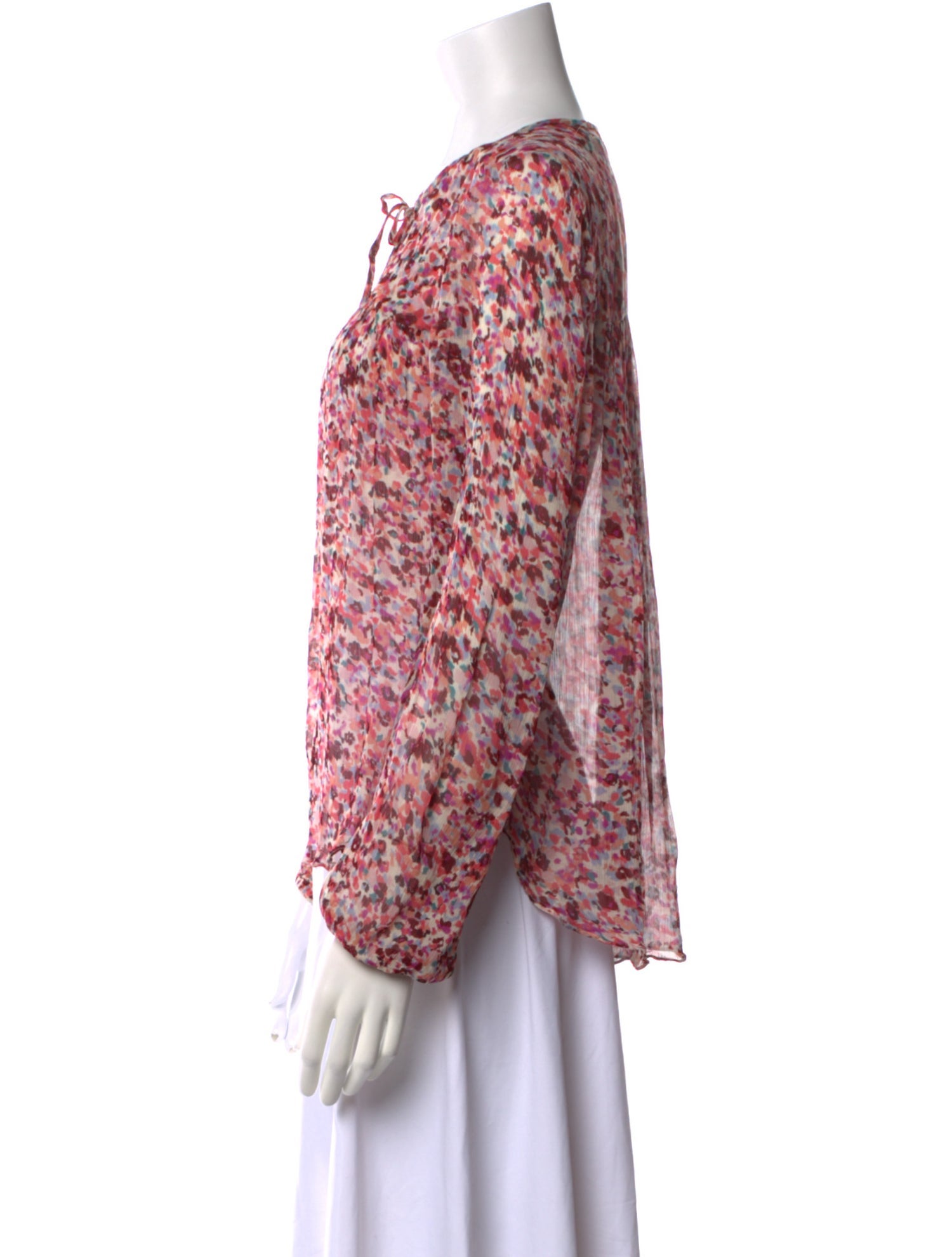 Étoile Isabel Marant Floral Print V-Neck Blouse