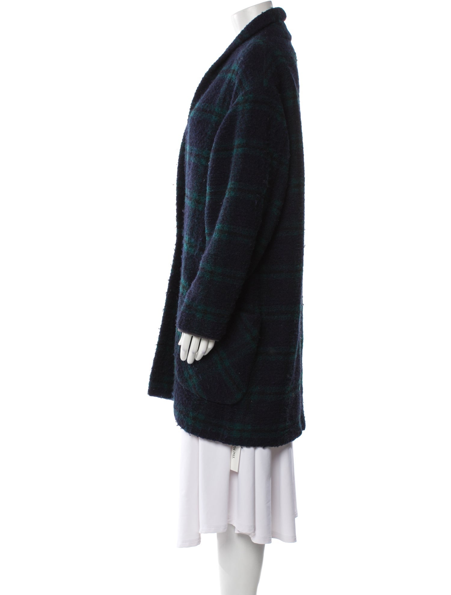 Étoile Isabel Marant Wool Plaid Print Coat