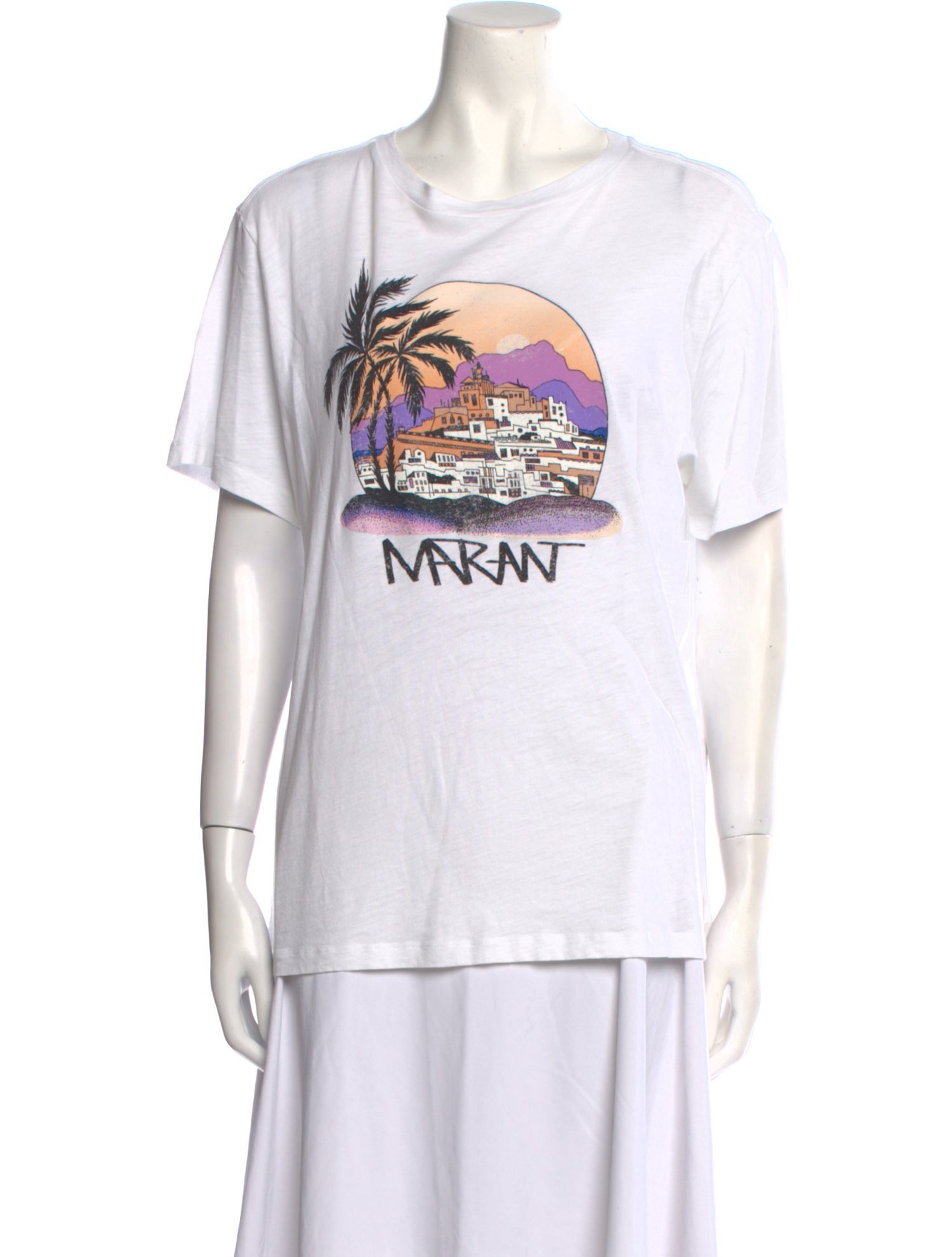 Étoile Isabel Marant Graphic Print Crew Neck T-Shirt