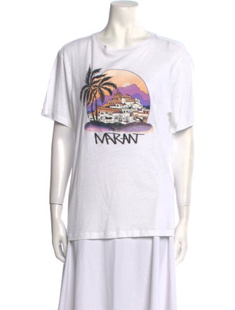Étoile Isabel Marant Graphic Print Crew Neck T-Shirt