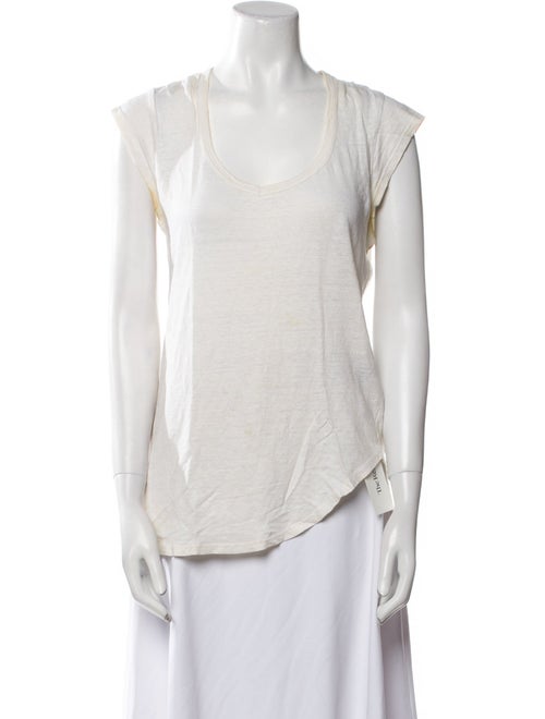 Étoile Isabel Marant Linen Scoop Neck T-Shirt