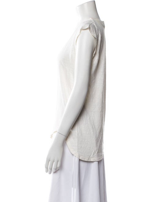 Étoile Isabel Marant Linen Scoop Neck T-Shirt