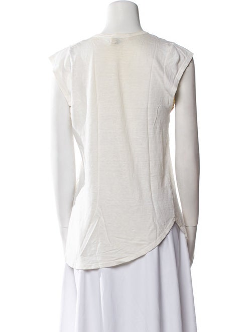 Étoile Isabel Marant Linen Scoop Neck T-Shirt