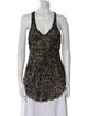 Étoile Isabel Marant Animal Print V-Neck Top