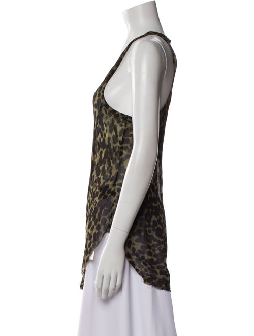 Étoile Isabel Marant Animal Print V-Neck Top