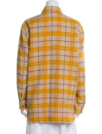 Étoile Isabel Marant Virgin Wool Plaid Print Jacket