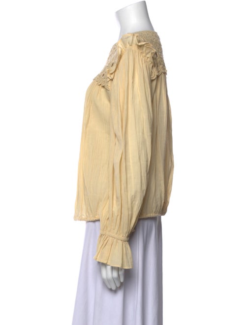 Étoile Isabel Marant Scoop Neck Long Sleeve Blouse