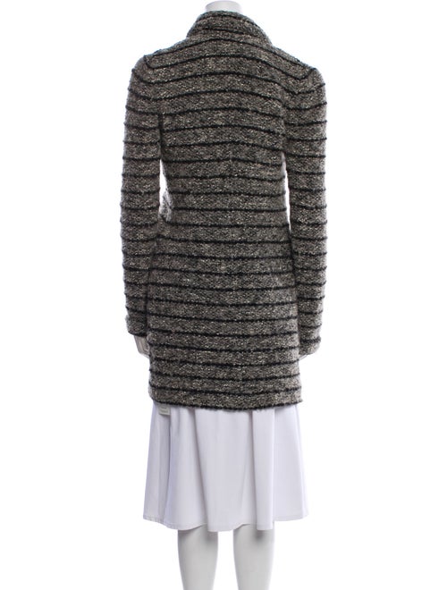 Étoile Isabel Marant Wool Tweed Pattern Faux Fur Coat