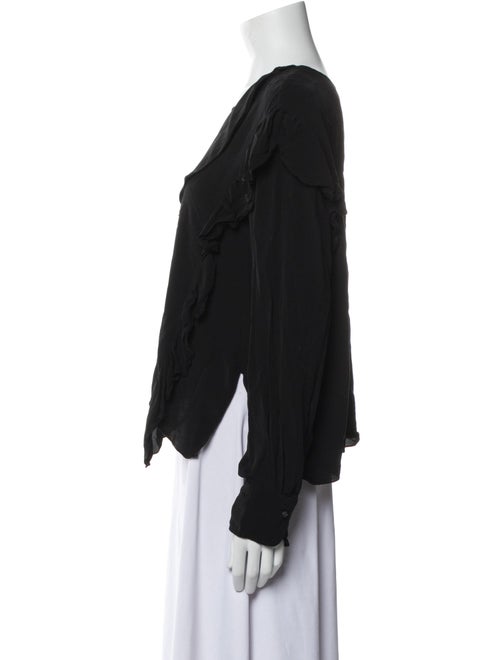 Étoile Isabel Marant V-Neck Long Sleeve Blouse