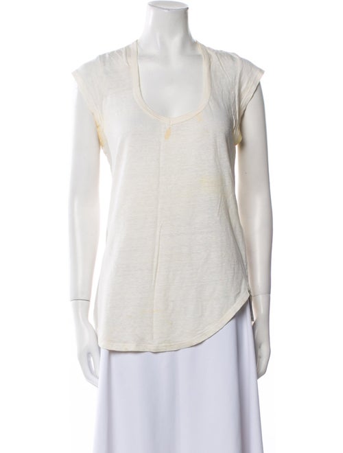 Étoile Isabel Marant Linen Scoop Neck Top