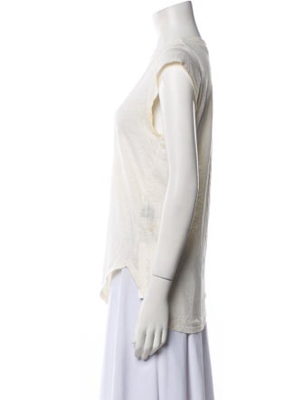 Étoile Isabel Marant Linen Scoop Neck Top
