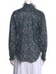 Étoile Isabel Marant Floral Print Mock Neck Blouse