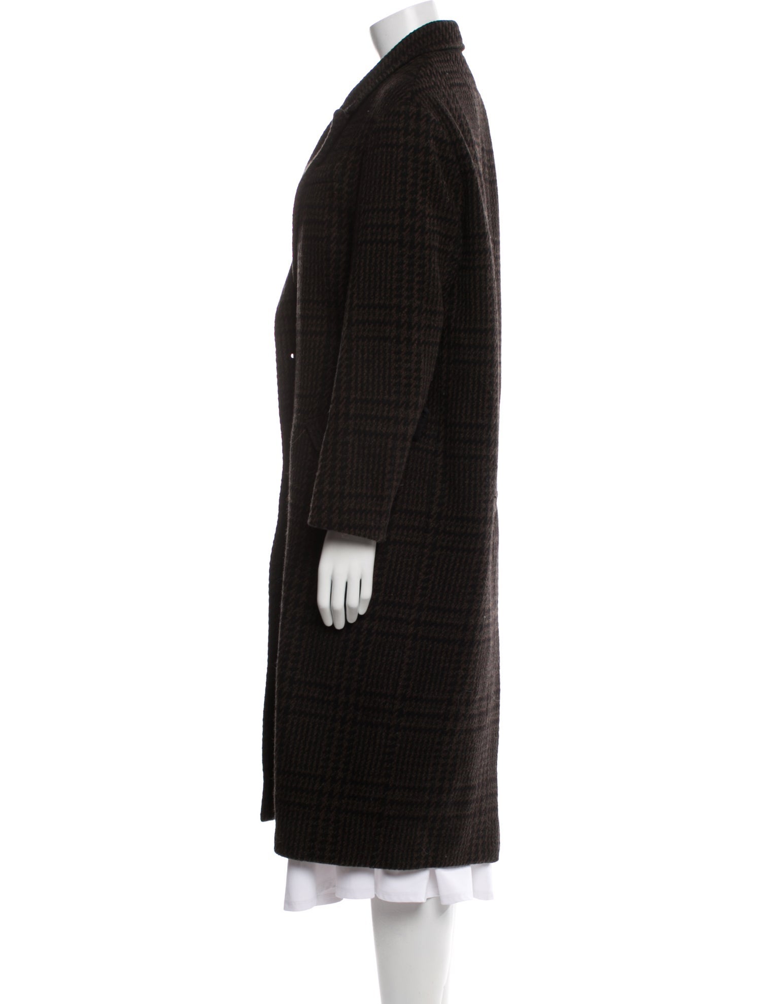 Étoile Isabel Marant Plaid Print Faux Fur Coat