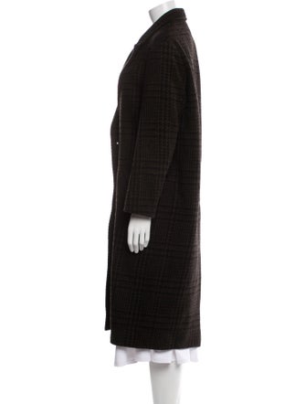 Étoile Isabel Marant Plaid Print Faux Fur Coat