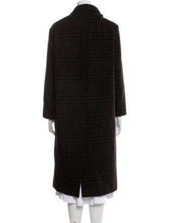 Étoile Isabel Marant Plaid Print Faux Fur Coat