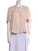 Étoile Isabel Marant Bateau Neckline Short Sleeve Blouse