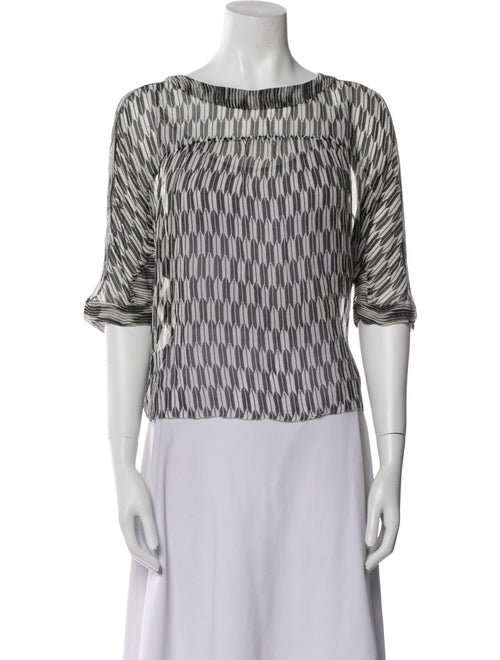 Étoile Isabel Marant Silk Printed Crop Top