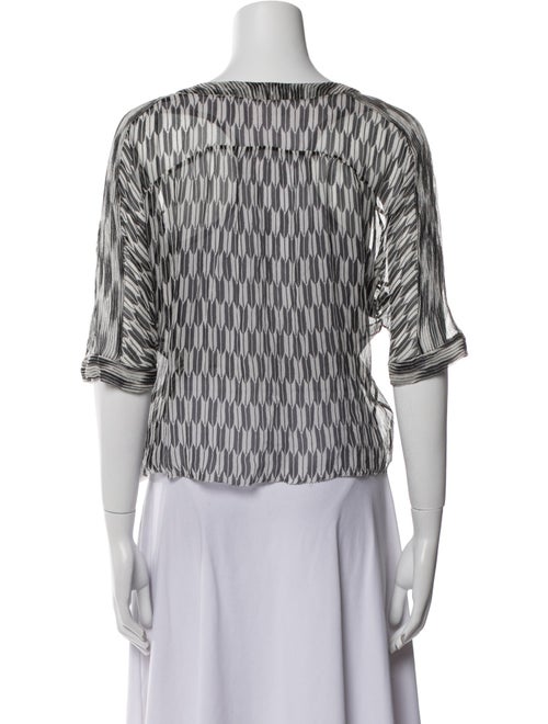 Étoile Isabel Marant Silk Printed Crop Top