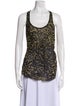 Étoile Isabel Marant Animal Print Scoop Neck Top