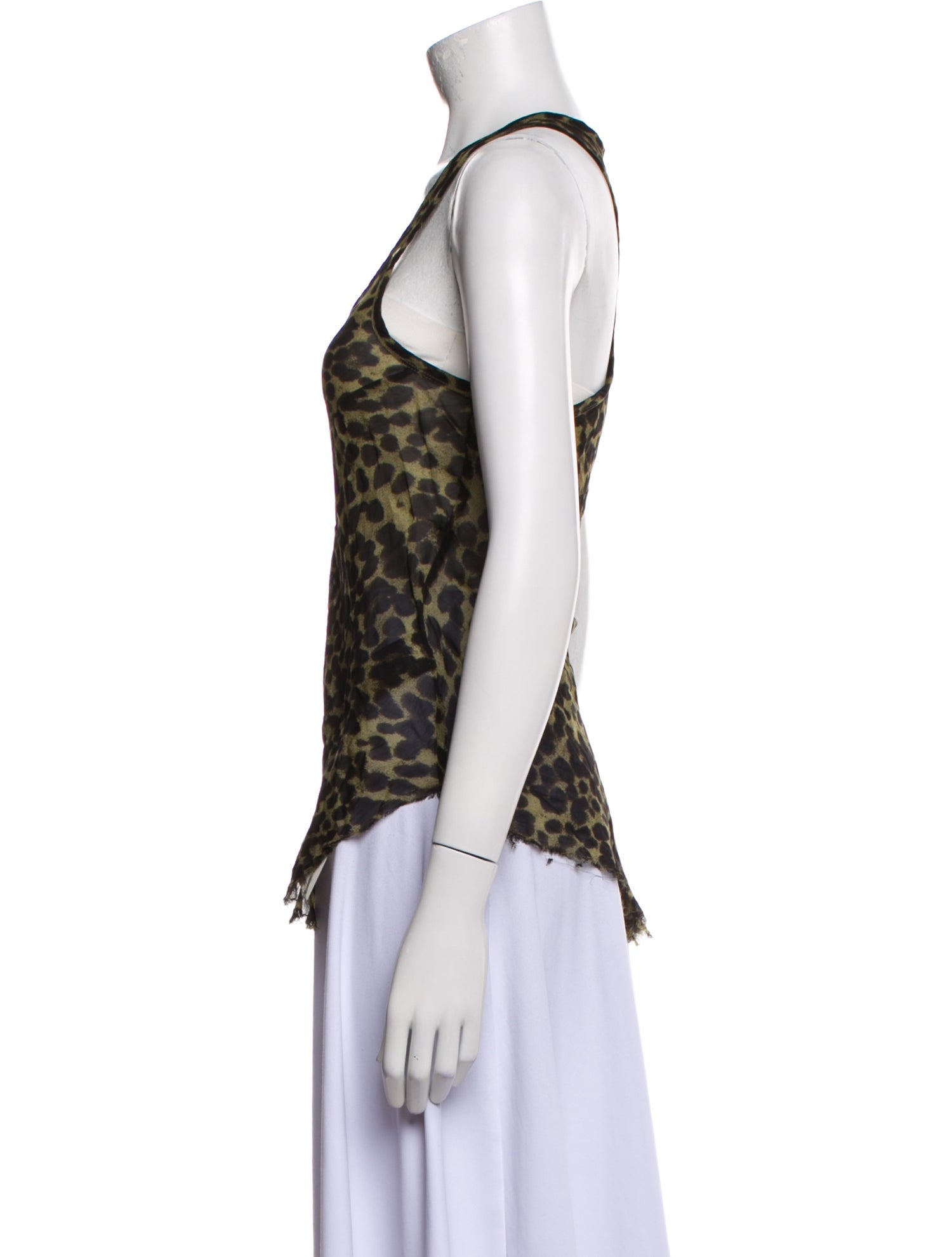 Étoile Isabel Marant Animal Print Scoop Neck Top
